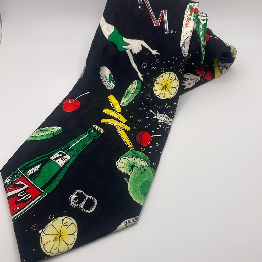 Vtg - Nicole Miller  for 7up - Silk Tie